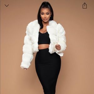 Faux fur Ivory Jacket